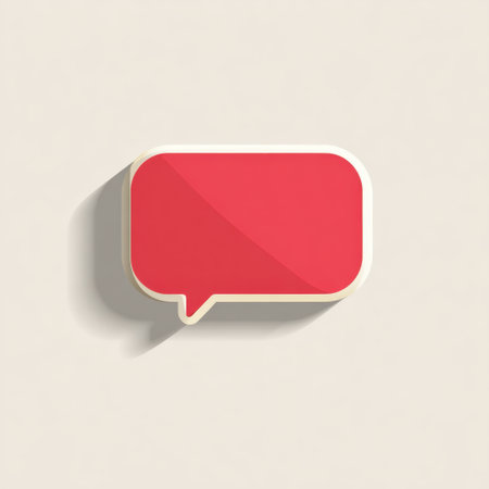 A vibrant speech bubble icon featuring smooth edges, perfect for representing communication and messaging. Ideal for digital designs.の素材