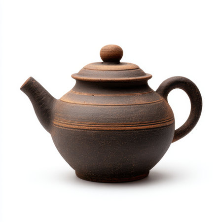 This traditional ceramic teapot features an elegant design with a smooth finish, perfect for serving tea and adding charm to any kitchen decor.の素材
