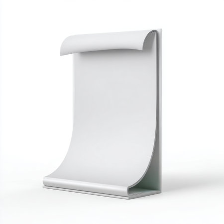 A minimalist image featuring a blank sheet of paper, showcasing a clean and simple design ideal for creative projects or professional presentations.の素材