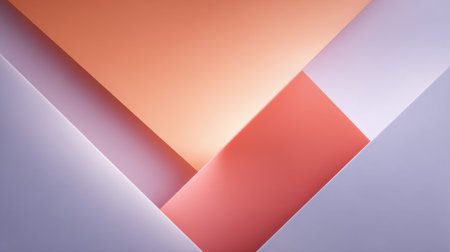 This abstract geometric art piece features soft pastel colors and simple shapes, perfect for evoking calmness in modern design and aesthetics.の素材