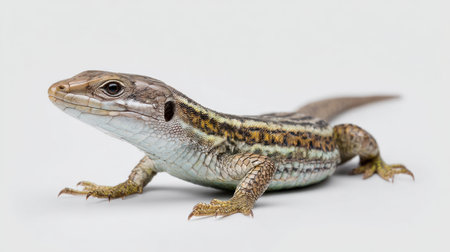 This image features a captivating lizard with intricate scales and vibrant colors, perfect for showcasing wildlife and nature in photography or educational material.の素材