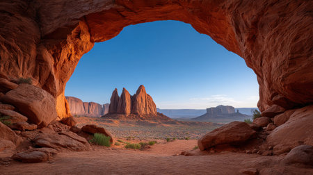 Stunning view of Monument Valleyの素材