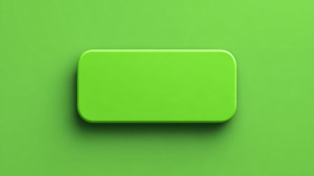 This image features a bright green rectangular shape on a solid green background, perfect for modern design projects seeking vibrant elements.の素材