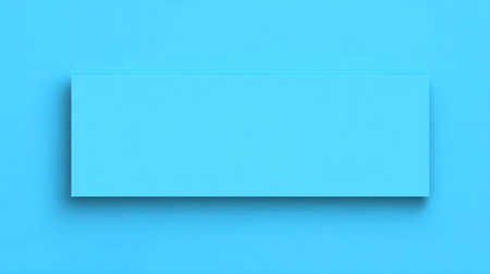 This image features a vibrant bright blue background with a rectangular shape, perfect for graphic design projects, text overlays, or creative compositions.の素材
