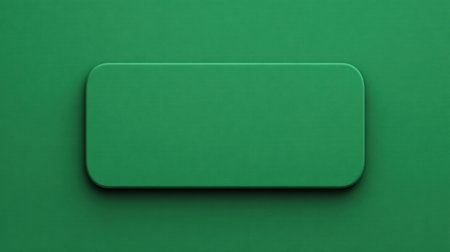 This smooth green background features a rectangular shape, perfect for design and text applications, offering a clean and minimal look for projects.の素材