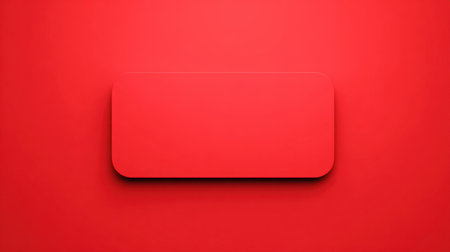 This image features a vibrant red background with a smooth rectangular panel, perfect for various design projects and creative branding needs.の素材