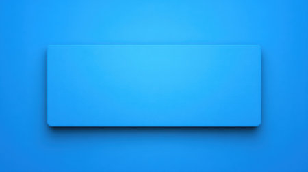 A vibrant blue background featuring a smooth rectangular shape, perfect for creative projects, digital artwork, and minimalistic designs.の素材