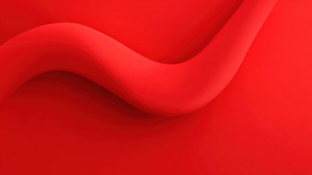 This vibrant red background features smooth curves and fluid lines, ideal for creative design projects. Perfect for wallpapers or abstract art.の素材