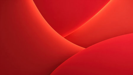 This stunning abstract image features smooth red curves and gradients illuminated by soft light, creating a warm and inviting atmosphere perfect for art or design projects.の素材