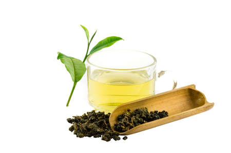 Oolong tea isolated backgroundの写真素材