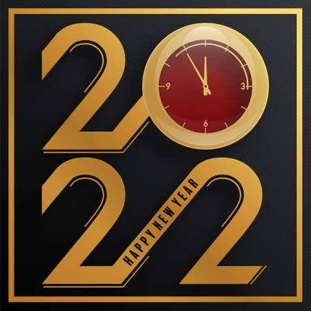 2022 Happy new year christmas design template.  Design for greeting cards or for branding, banner, cover, card Happy new year 2022 with paper cut art and craft style on paper color background.のイラスト素材