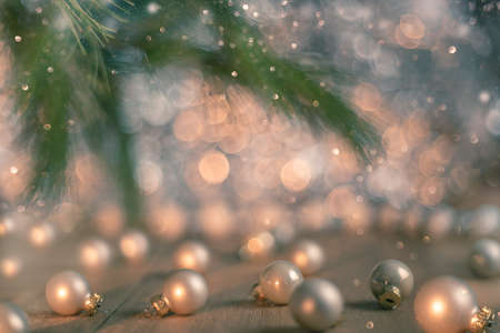 Christmas balls. background with space for text or image.の写真素材