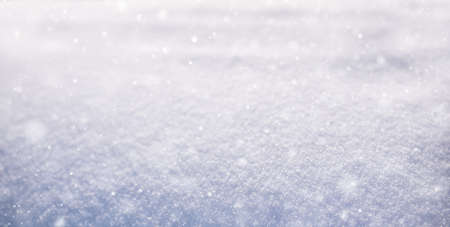 Abstract winter time snow background bokeh.の写真素材