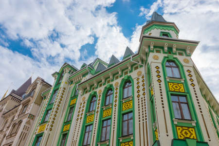 Fragment of modern exterior building in Kievの写真素材