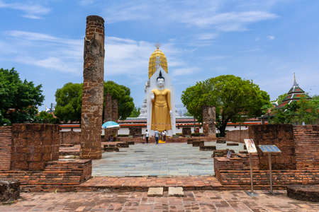 Wat Mahathat in Ayutthaya, Thailandの写真素材