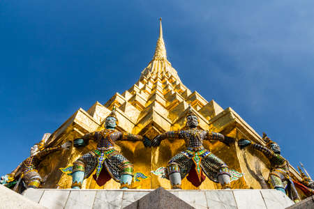 Thai architecture in bangkokの写真素材