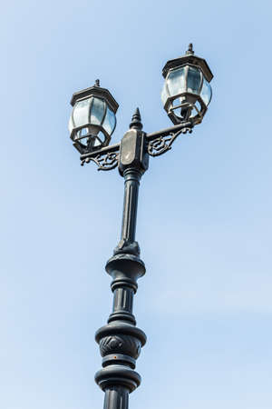 lighting on blue background.の写真素材