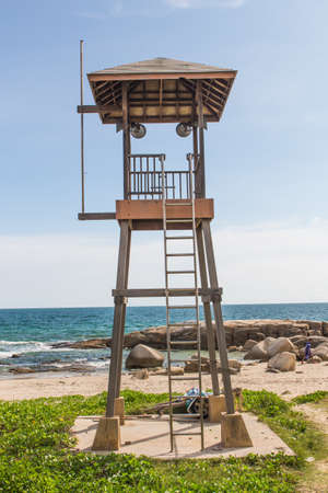 Beach guard tower.の写真素材