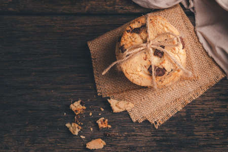 Chocolate chip cookies, still light conceptの写真素材