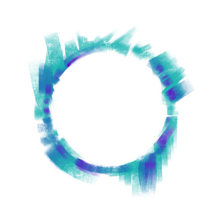 Color of frame, Hand drawn digital painting frame.の写真素材
