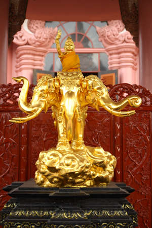 Three headed elephant statue の写真素材