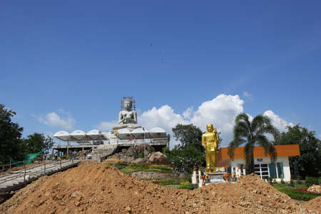 Construction and renovation of Buddhism の写真素材