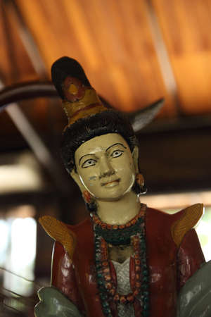 Wonder Woman statue motions の写真素材