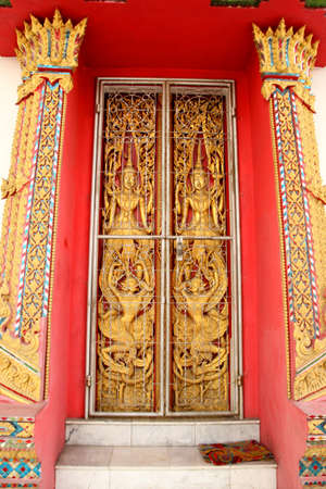 The art entrance of the temple Thailand の写真素材