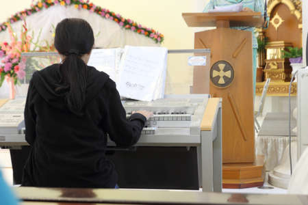 Church day kindergarten certificate Thailand.のeditorial素材