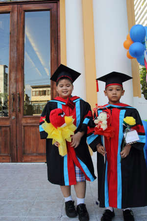 Church day kindergarten certificate Thailand.のeditorial素材