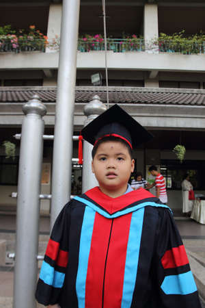 Church day kindergarten certificate Thailand.のeditorial素材