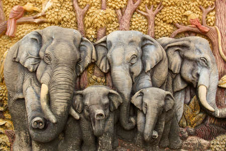 Native Thai style molding artの写真素材