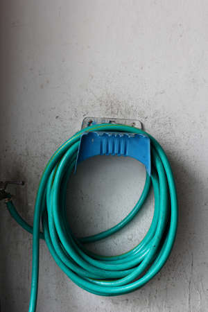 Store hoses for car washing の写真素材