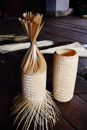 traditional Thai style basketryの写真素材