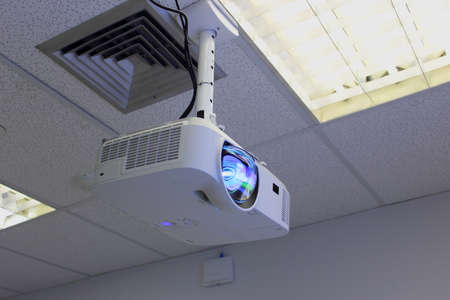 Ceiling projector in meeting room,part 3