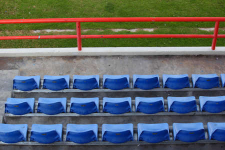 Empty seats in football stadium after the season part 6の写真素材
