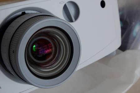 Closeup big lens a projector part 1