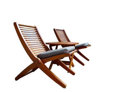 Bench on a white isolated backgroundの写真素材