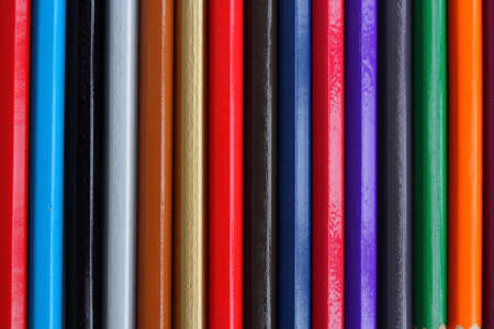 Colorful pencils close