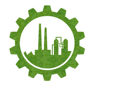 Idea icon Industrial  concept.Create from green leafの写真素材