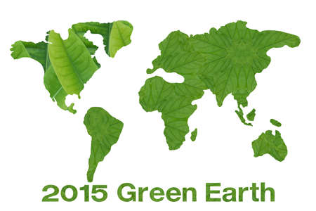 Idea from leaf.Green earth conceptの写真素材