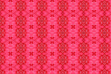 Pattern  pink background.Idea and create  from flower and leafの写真素材