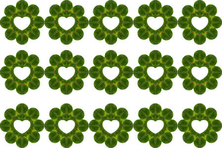 Valentine card concept.Idea from leaf