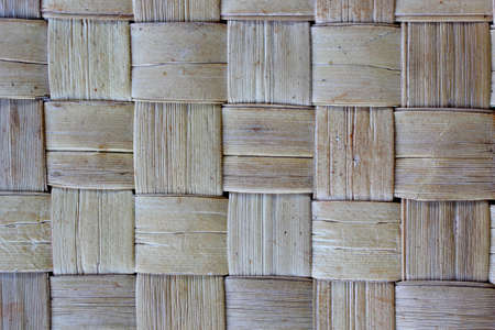Closeup palm leaf mat a patternの写真素材