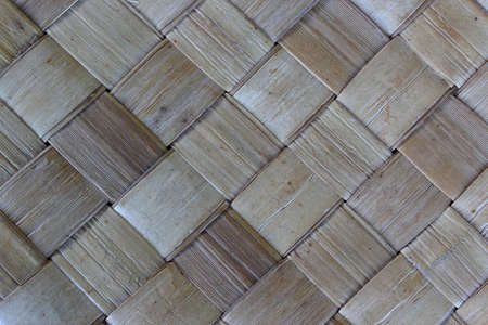 Closeup palm leaf mat a patternの写真素材