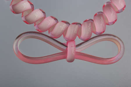 Hair band pink closeupの写真素材