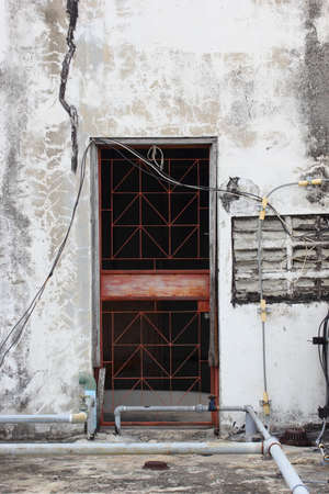 Door exit a building oldの写真素材