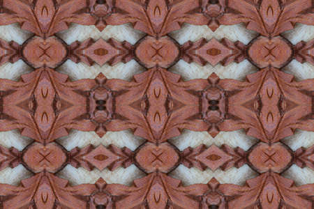 Carved wood wall closeの写真素材