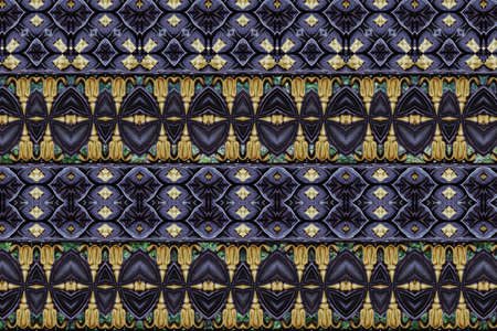 Pattern on metallic gate closeの写真素材