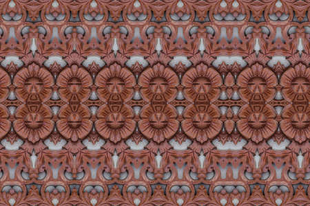 Carved wood wall closeの写真素材